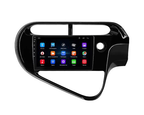 Штатная магнитола Lesko для Toyota Prius c I Рестайлинг 2015-н.в. экран 9" 1/16Gb Wi-Fi GPS Base