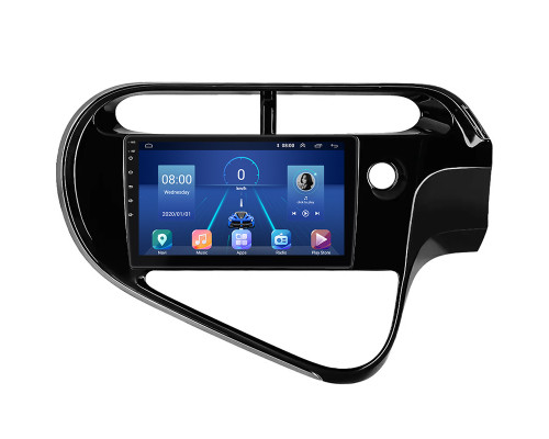 Штатная магнитола Lesko для Toyota Prius c I Рестайлинг 2015-н.в. экран 9" 2/32Gb 4G Wi-Fi GPS Top