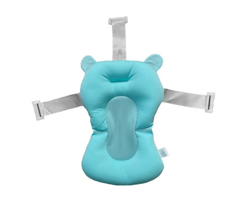 Матрасик коврик для ребенка в ванночку с креплениями Bestbaby 340 Blue Bears