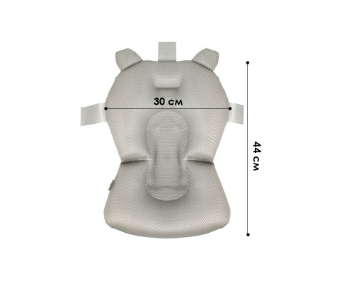 Матрасик коврик для ребенка в ванночку с креплениями Bestbaby 340 Blue Bears