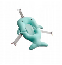 Матрасик коврик для ребенка в ванночку с креплениями Bestbaby 340 Blue Shark