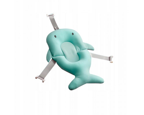 Матрасик коврик для ребенка в ванночку с креплениями Bestbaby 340 Blue Shark