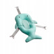 Матрасик коврик для ребенка в ванночку с креплениями Bestbaby 340 Blue Shark