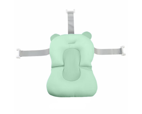 Матрасик коврик для ребенка в ванночку с креплениями Bestbaby 341 Green