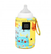 Портативный подогреватель AQW5G Cats для детской бутылочки USB 3 режима Turquoise