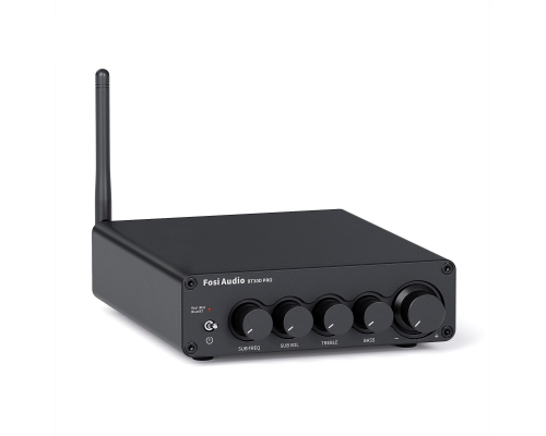 Підсилювач звуку Fosi Audio BT30D Pro black + блок живлення 32V. Bluetooth 5.0, 2x165W+350W