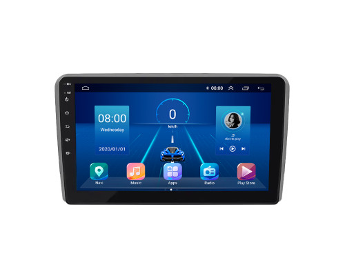 Штатная магнитола Lesko для Audi S3 II (8P) 2006-2008 экран 9" 2/32Gb 4G Wi-Fi GPS Top