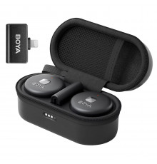 Мікрофон петличний бездротовий BOYA Omic-D (Lightning) black