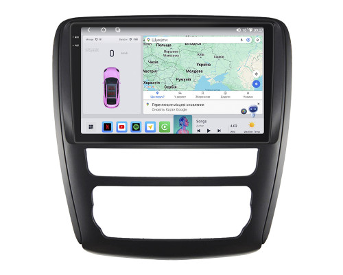 Штатная магнитола Lesko для Buick Enclave I Рестайлинг 2013-2017 экран 9" 4/64 QLED CarPlay 4G Wi-Fi GPS 360 Prime