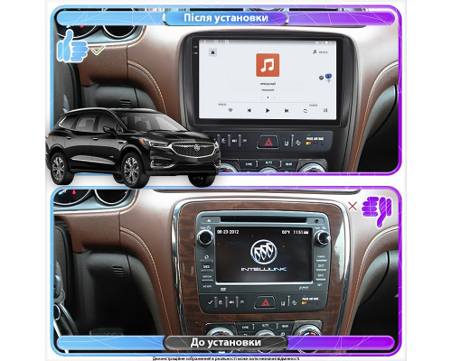 Штатная магнитола Lesko для Buick Enclave I Рестайлинг 2013-2017 экран 9" 4/64 QLED CarPlay 4G Wi-Fi GPS 360 Prime