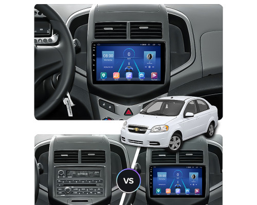 Штатная магнитола Lesko для Chevrolet Sonic I 2011-2016 экран 9" 4/32Gb 4G Wi-Fi GPS Top