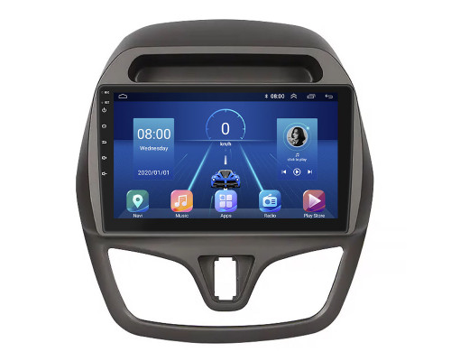 Штатная магнитола Lesko для Chevrolet Spark IV 2015-2018 экран 9" 4/32Gb 4G Wi-Fi GPS Top