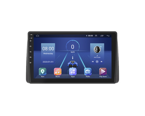 Штатная магнитола Lesko для Chrysler Voyager V Рестайлинг 2011-2016 экран 9" 4/32Gb 4G Wi-Fi GPS Top