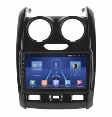 Штатная магнитола Lesko для Dacia Duster II 2017-2021 экран 9" 4/32Gb 4G Wi-Fi GPS Top