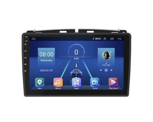 Штатная магнитола Lesko для Fiat 500 II Рестайлинг 2015-н.в. экран 9" 4/32Gb 4G Wi-Fi GPS Top