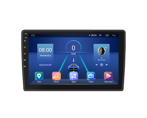 Штатная магнитола Lesko для Ford C-MAX I Рестайлинг 2007-2010 экран 9" 4/32Gb 4G Wi-Fi GPS Top