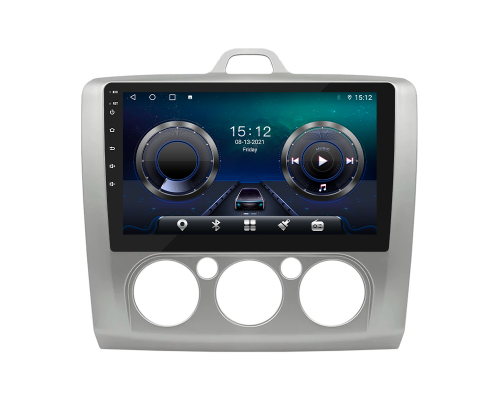 Штатная магнитола Lesko для Ford Focus II Рестайлинг 2007-2011 экран 9" 4/32Gb 4G Wi-Fi GPS Top