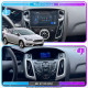 Штатная магнитола Lesko для Ford Focus III Рестайлинг 2014-2019 экран 9" 4/32Gb 4G Wi-Fi GPS Top