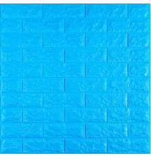 3D панель самоклеющаяся 700x770x7мм кирпич Синий (003-7) SW-00000060