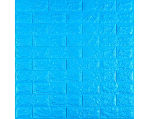 3D панель самоклеющаяся 700x770x7мм кирпич Синий (003-7) SW-00000060