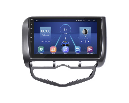 Штатная магнитола Lesko для Honda Jazz I 2001-2005 экран 9" 4/32Gb 4G Wi-Fi GPS Top