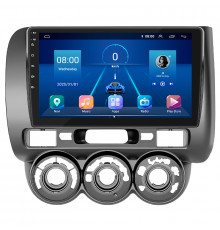 Штатная магнитола Lesko для Honda Jazz I Manual AC 2001-2005 экран 9" 4/32Gb 4G Wi-Fi GPS Top