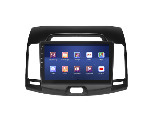 Штатная магнитола Lesko для Hyundai Avante IV 2006-2010 экран 9" 4/32Gb 4G Wi-Fi GPS Top