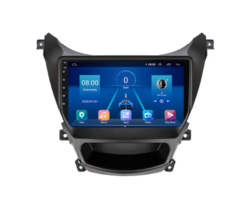 Штатная магнитола Lesko для Hyundai Avante V ver 2 2010-2015 экран 9" 4/32Gb 4G Wi-Fi GPS Top