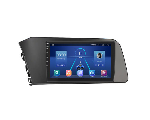 Штатная магнитола Lesko для Hyundai Elantra VII (CN7) 2020-н.в. экран 9" 4/32Gb 4G Wi-Fi GPS Top