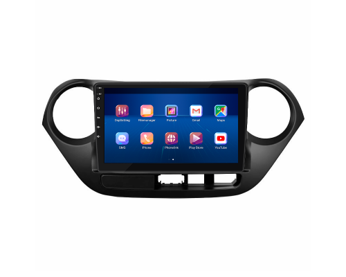 Штатная магнитола Lesko для Hyundai i10 II 2013-2016 экран 9" 4/32Gb 4G Wi-Fi GPS Top