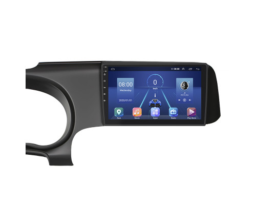 Штатная магнитола Lesko для Hyundai i10 III 2019-н.в. экран 9" 4/32Gb 4G Wi-Fi GPS Top