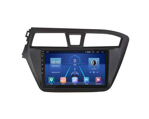 Штатная магнитола Lesko для Hyundai i20 II 2014-2018 экран 9" 4/32Gb 4G Wi-Fi GPS Top