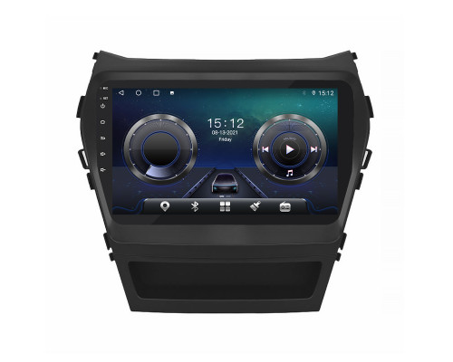 Штатная магнитола Lesko для Hyundai Santa Fe III Рестайлинг 2015-2018 экран 9" 4/32Gb 4G Wi-Fi GPS Top