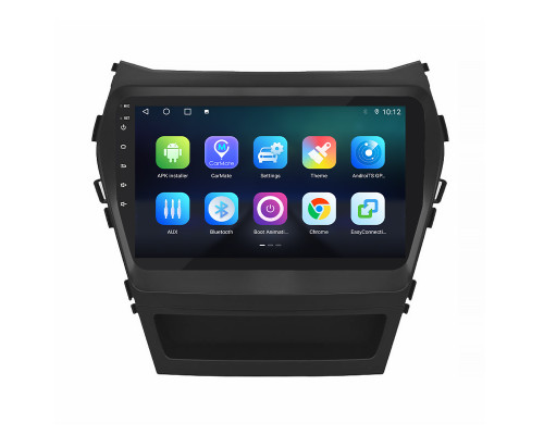 Штатная магнитола Lesko для Hyundai Santa Fe III Рестайлинг 2015-2018 экран 9" 4/32Gb 4G Wi-Fi GPS Top