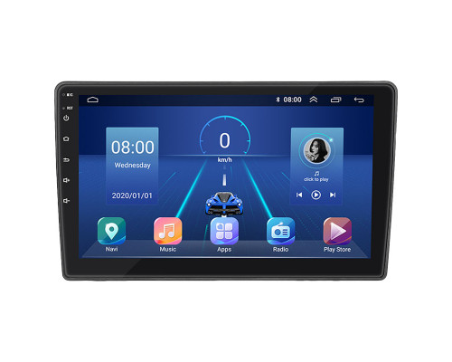 Штатная магнитола Lesko для Kia Ceed I 2006-2010 экран 9" 4/32Gb 4G Wi-Fi GPS Top