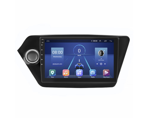 Штатная магнитола Lesko для Kia K2 III (QB) 2011-2017 экран 9" 4/32Gb 4G Wi-Fi GPS Top