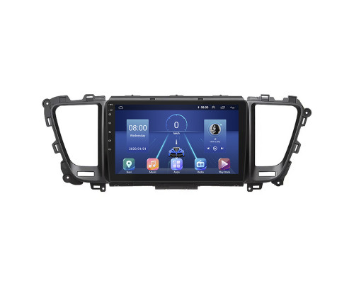 Штатная магнитола Lesko для Kia Sedona III 2014-2021 экран 9" 4/32Gb 4G Wi-Fi GPS Top