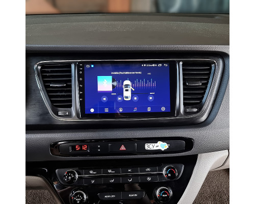 Штатная магнитола Lesko для Kia Sedona III 2014-2021 экран 9" 4/32Gb 4G Wi-Fi GPS Top