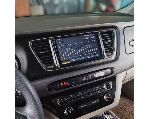 Штатная магнитола Lesko для Kia Sedona III 2014-2021 экран 9" 4/32Gb 4G Wi-Fi GPS Top