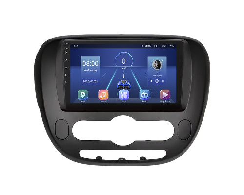 Штатная магнитола Lesko для Kia Soul II 2013-2016 экран 9" 4/32Gb 4G Wi-Fi GPS Top