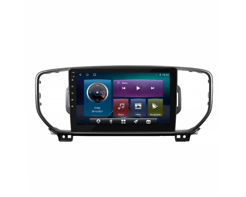 Штатная магнитола Lesko для Kia Sportage IV 2016-2018 экран 9" 4/32Gb 4G Wi-Fi GPS Top