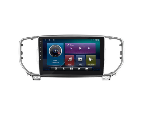 Штатная магнитола Lesko для Kia Sportage IV Рестайлинг 2018-н.в. экран 9" 4/32Gb 4G Wi-Fi GPS Top