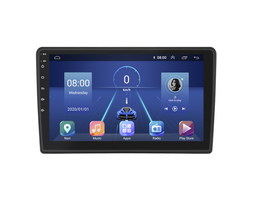 Штатная магнитола Lesko для LADA (ВАЗ) Granta I 2011-2018 экран 9" 4/32Gb 4G Wi-Fi GPS Top