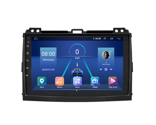 Штатная магнитола Lesko для Lexus GX I 2002-2009 экран 9" 4/32Gb 4G Wi-Fi GPS Top