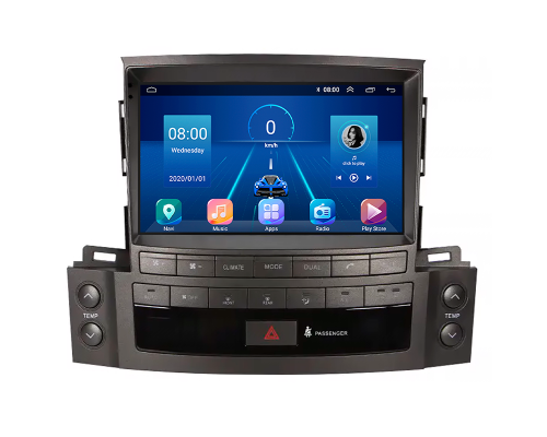 Штатная магнитола Lesko для Lexus LX III 2007-2012 экран 9" 4/32Gb 4G Wi-Fi GPS Top