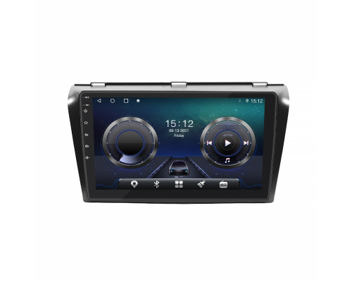 Штатная магнитола Lesko для Mazda 3 I (BK) Рестайлинг 2006-2009 экран 9" 4/32Gb 4G Wi-Fi GPS Top