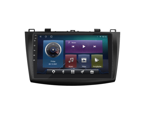 Штатная магнитола Lesko для Mazda 3 II (BL) Рестайлинг 2011-2013 экран 9" 4/32Gb 4G Wi-Fi GPS Top
