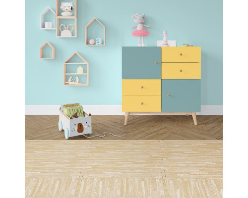 Пол пазл - модульное напольное покрытие 600x600x10мм Песочное дерево (МР14) SW-00000648