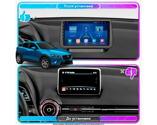 Штатная магнитола Lesko для Mazda CX-3 I Рестайлинг 2018-н.в. экран 9" 4/32Gb 4G Wi-Fi GPS Top