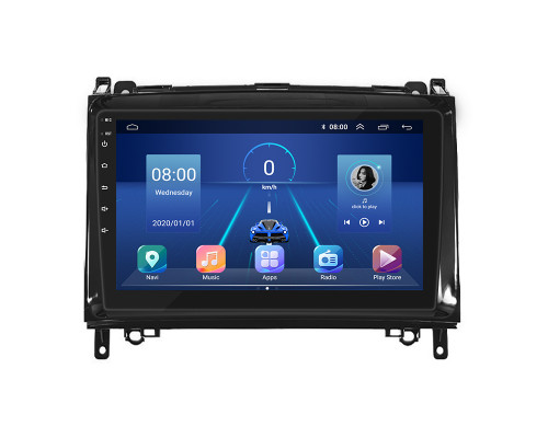 Штатная магнитола Lesko для Mercedes-Benz B-Класс I (W245) Рестайлинг 2008-2011 экран 9" 4/32Gb 4G Wi-Fi GPS Top